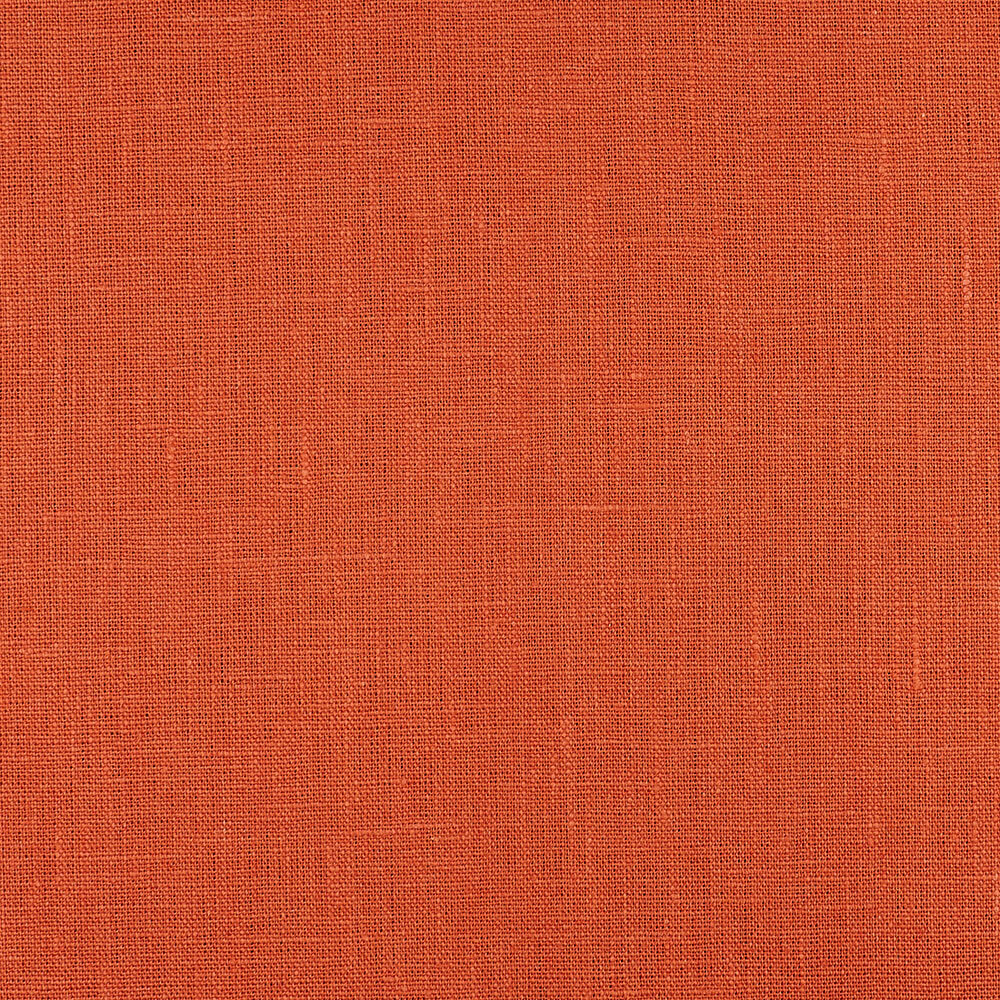4C22 Rustic  Mecca Orange 100% Linen Fabric