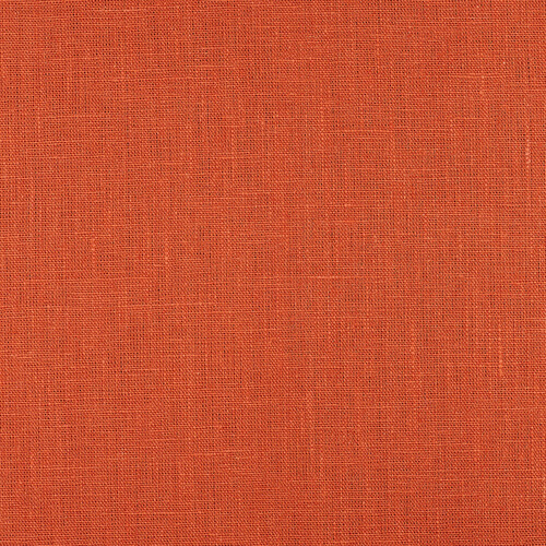 4C22 Rustic  Mecca Orange 100% Linen Wholesale Fabric by the Bolt