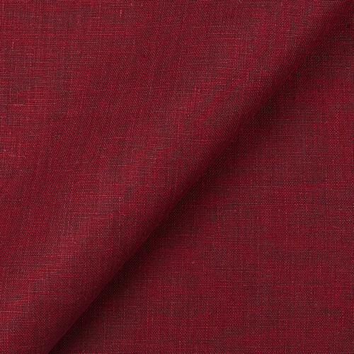4C22 Rustic  100% Linen Fabric Dulse Softened