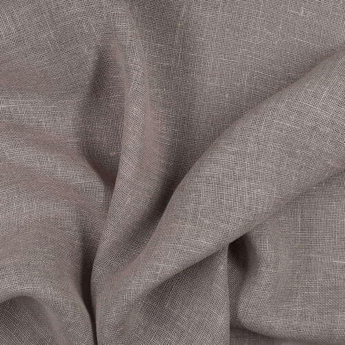IL041 Open Weave 100% Linen Fabric Fog Fs Premier Finish