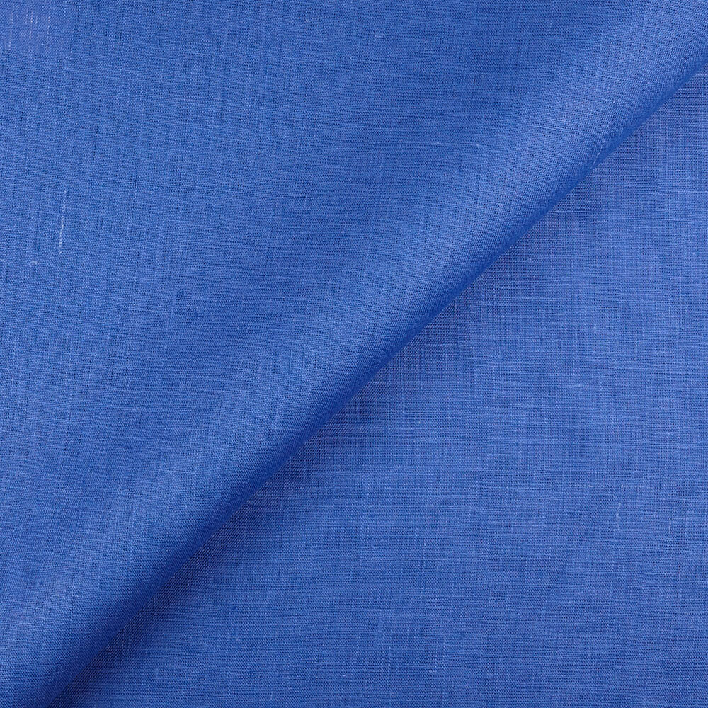 IL019 All-purpose 100% Linen Fabric Sapphire Softened