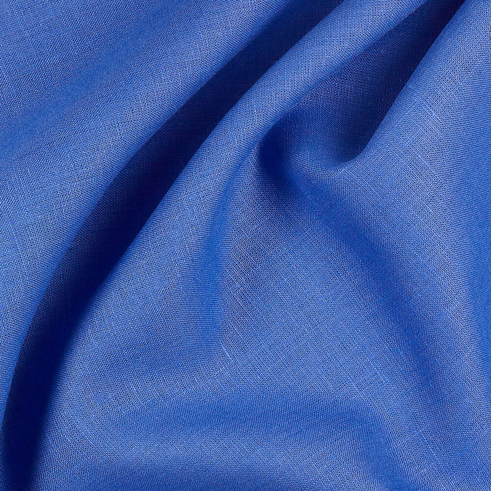 IL019 All-purpose 100% Linen Fabric Sapphire Softened