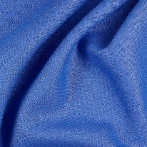 IL019 All-purpose 100% Linen Fabric Sapphire Softened