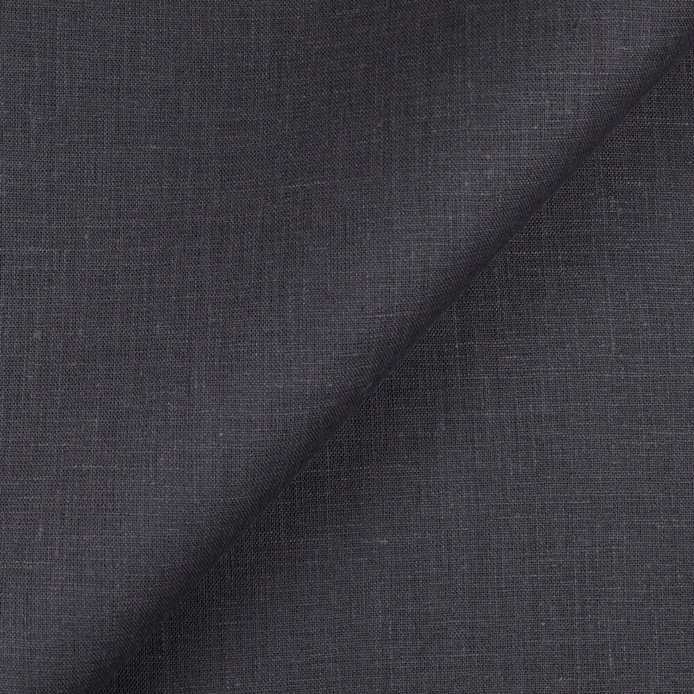 IL019 All-purpose 100% Linen Fabric Gray Pinstripe Softened