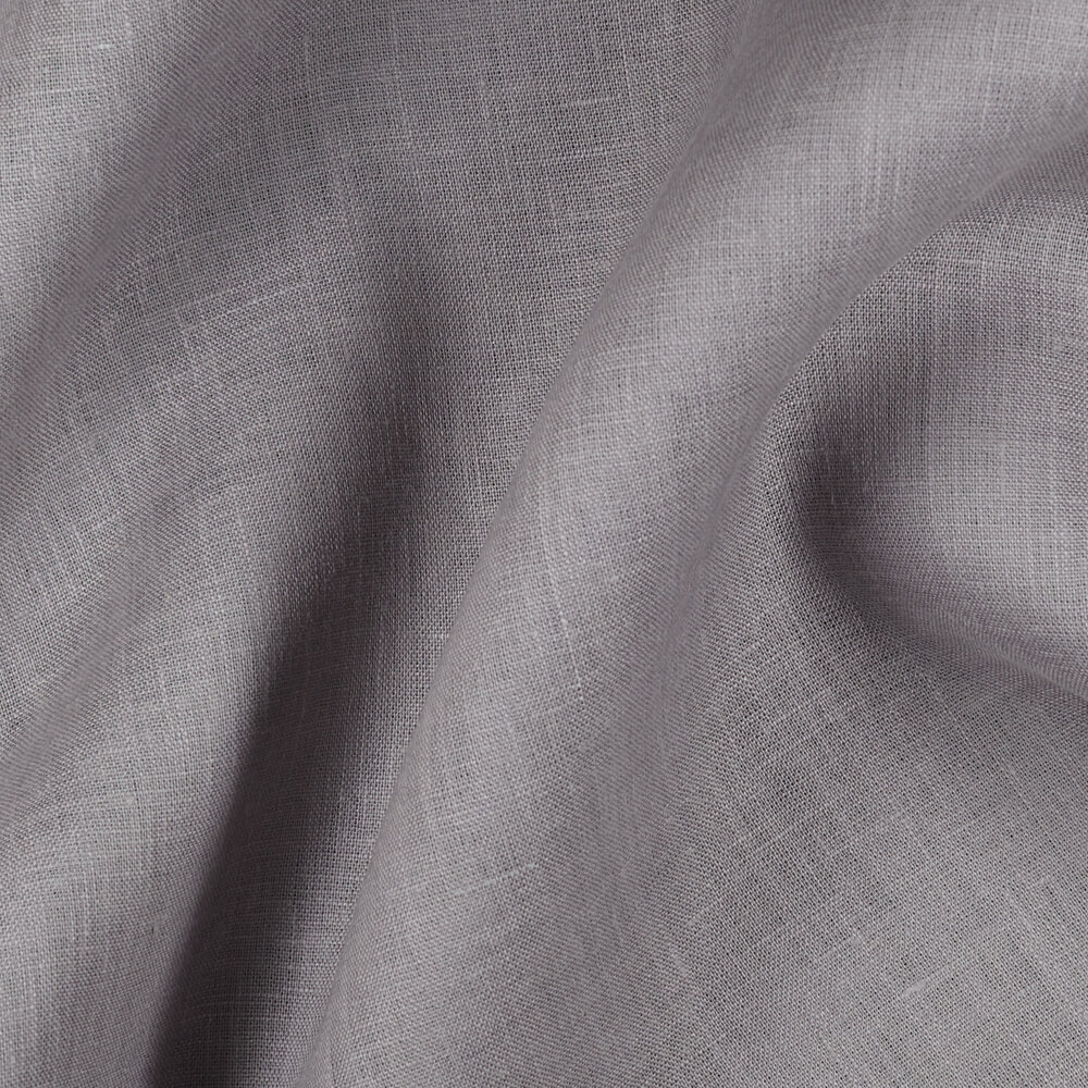 Fabric IL019 All-purpose 100% Linen Fabric Frost Gray Softened