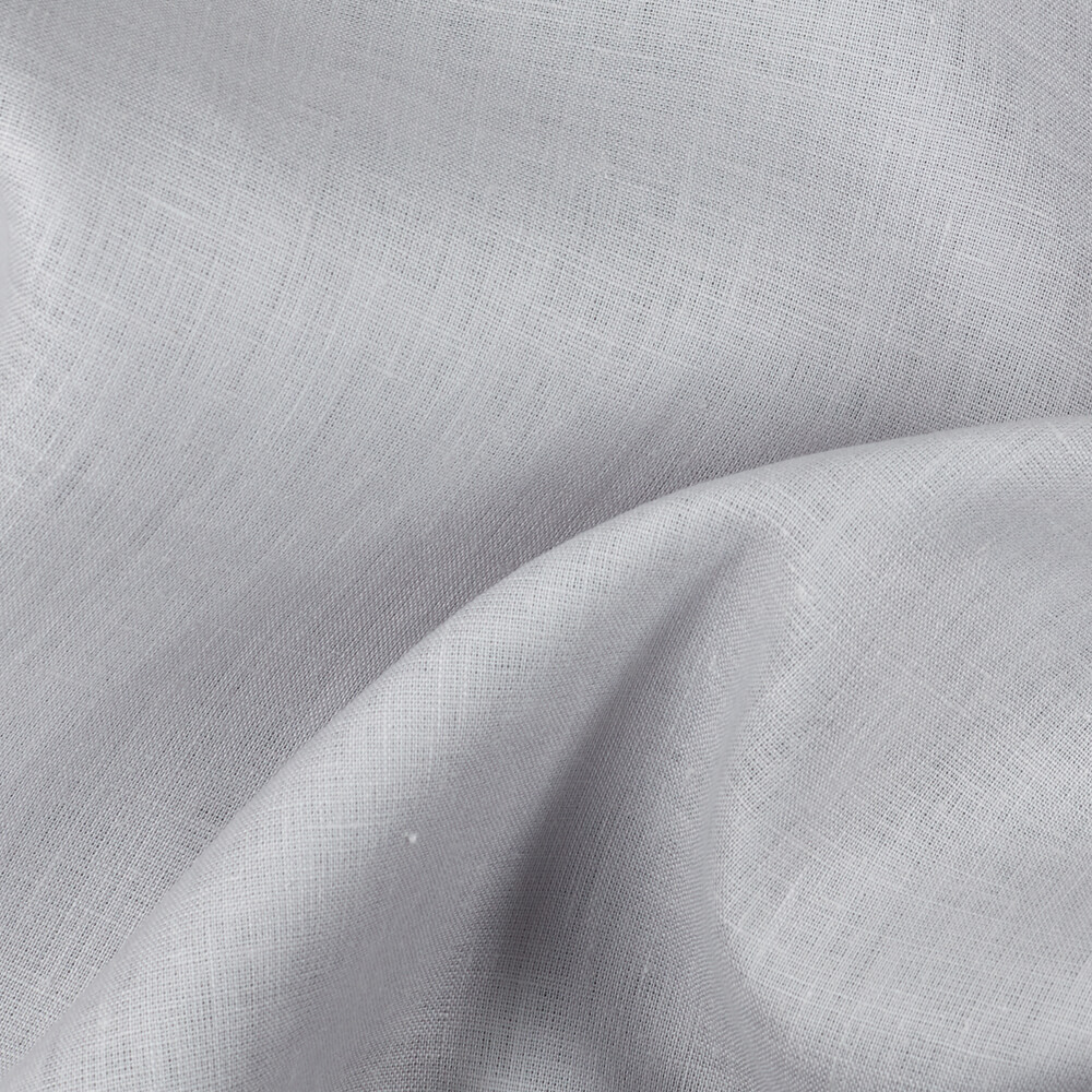 IL019 All-purpose 100% Linen Fabric Silver Softened