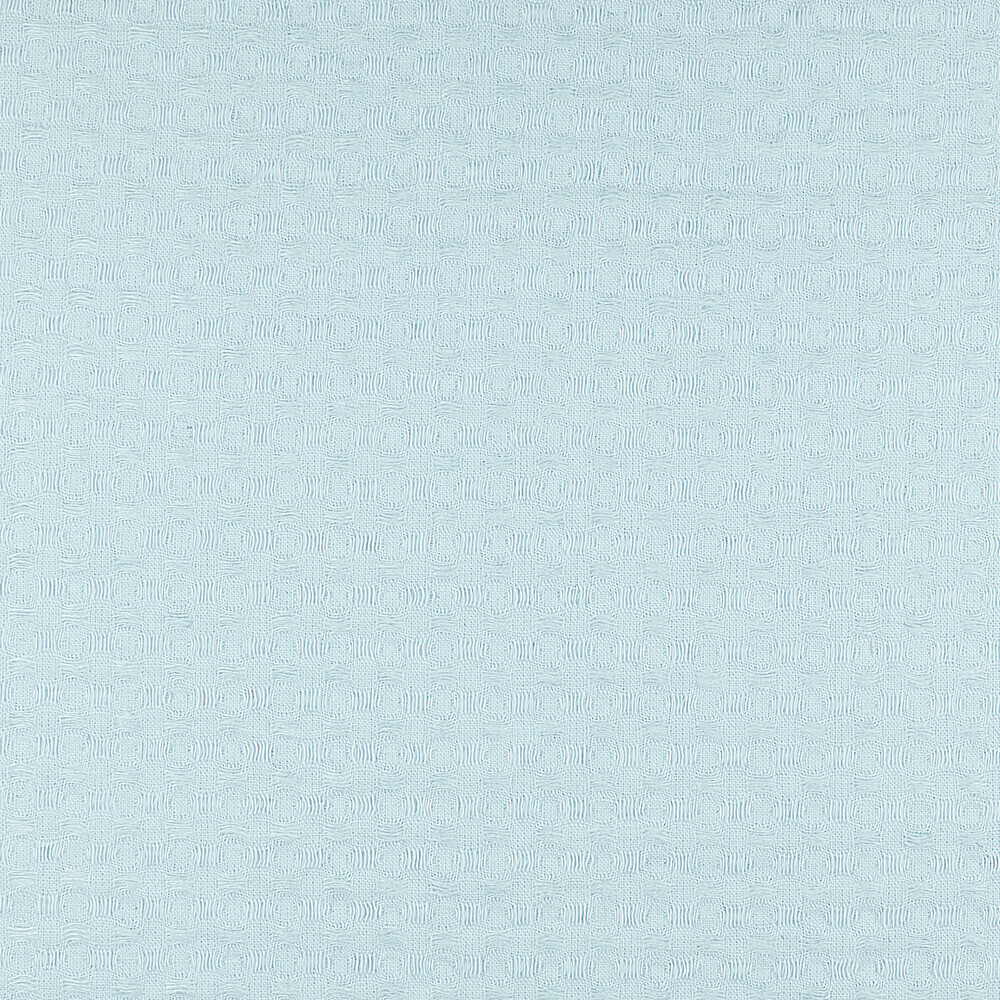IS010 Waffle Sky 54% Linen / 46% Cotton Fabric