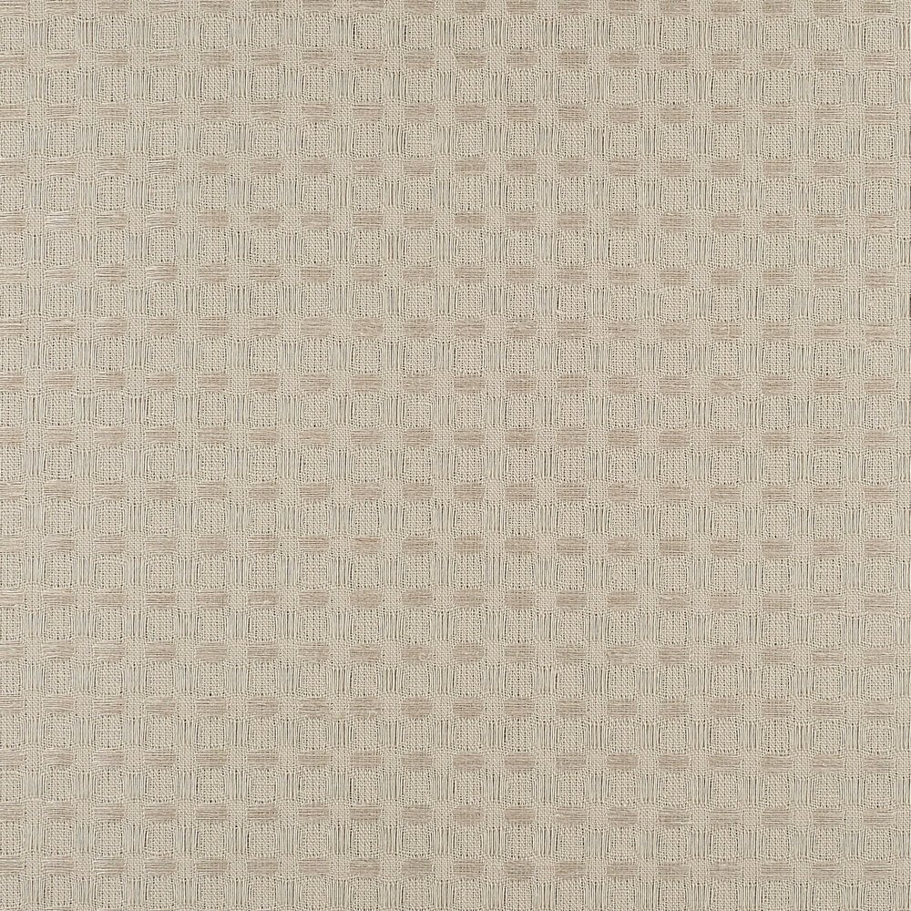 IS010 Waffle 54% Linen / 46% Cotton Fabric Pebble Softened