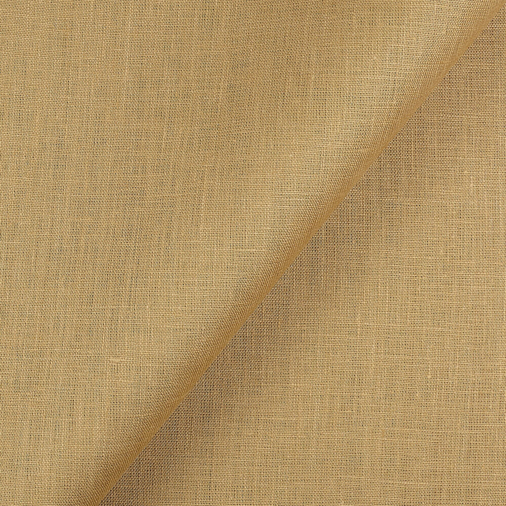 IL019 All-purpose 100% Linen Fabric Curry Softened