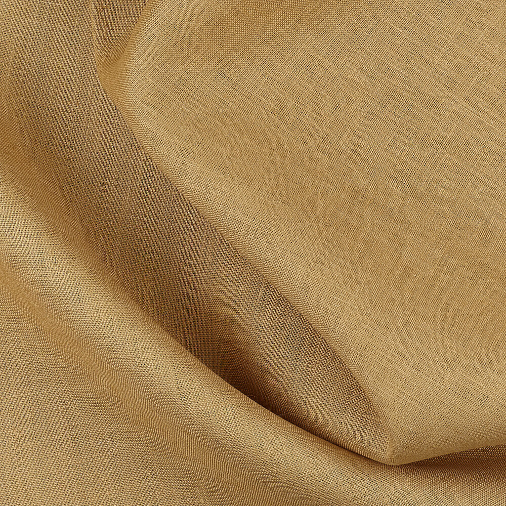 IL019 All-purpose 100% Linen Fabric Curry Softened