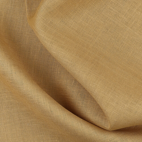 IL019 All-purpose 100% Linen Fabric Curry Softened