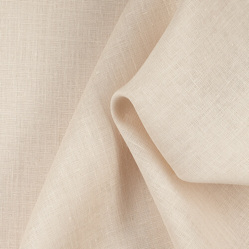 IL019 All-purpose 100% Linen Fabric Parchment Softened