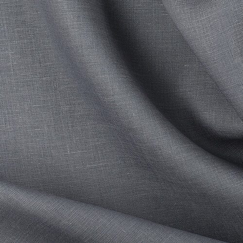 Fabric IL019 All-purpose 100% Linen Fabric Dolphin Gray Softened