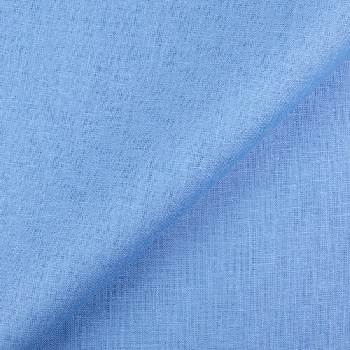 IL019 All-purpose 100% Linen Fabric Silver Lake Blue Softened