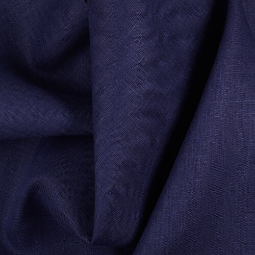 Fabric IL019 All-purpose 100% Linen Fabric Medieval Blue Softened