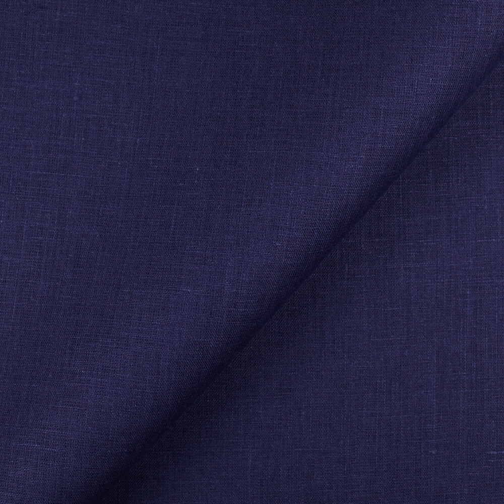 Fabric IL019 All-purpose 100% Linen Fabric Medieval Blue Softened