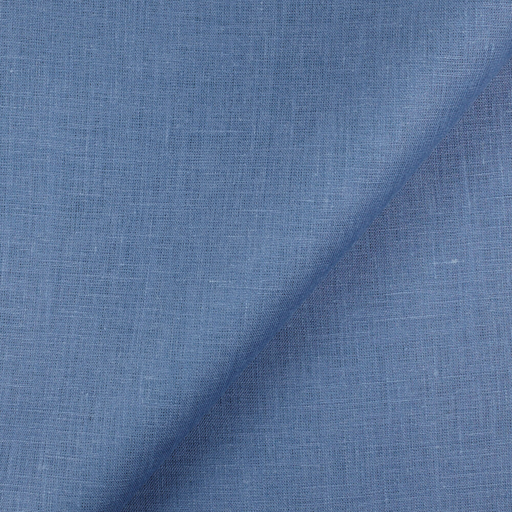 IL019 All-purpose 100% Linen Fabric Coronet Blue Softened