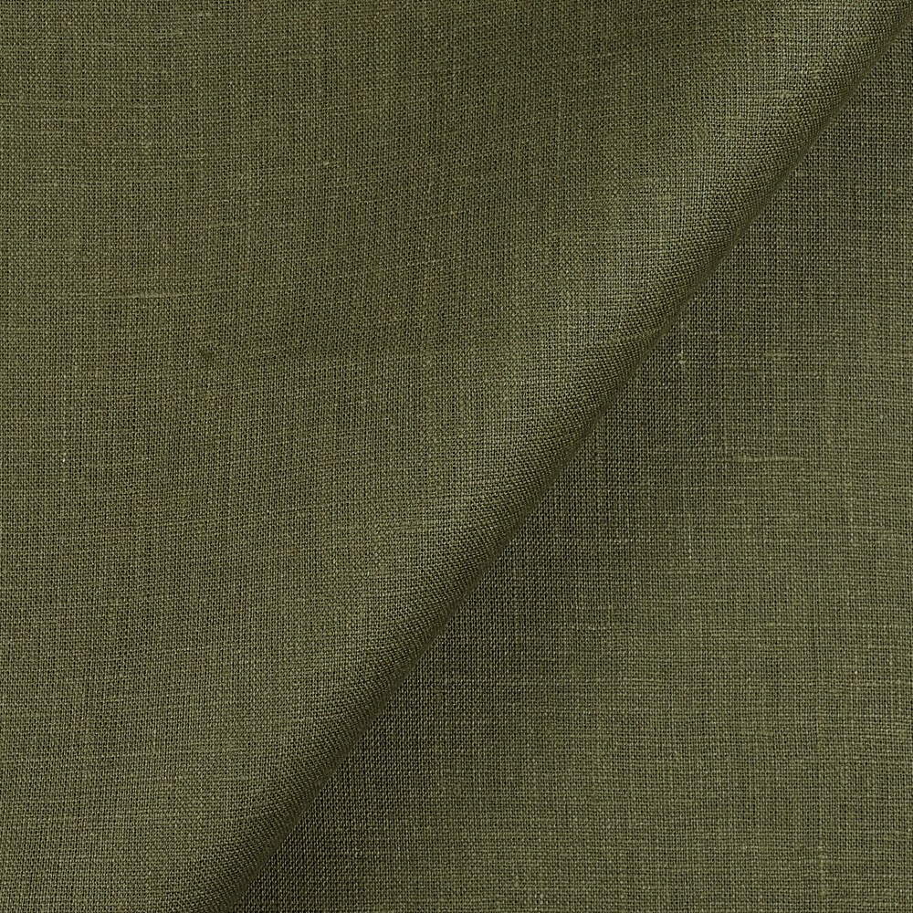 IL019 All-purpose 100% Linen Fabric Moss Softened
