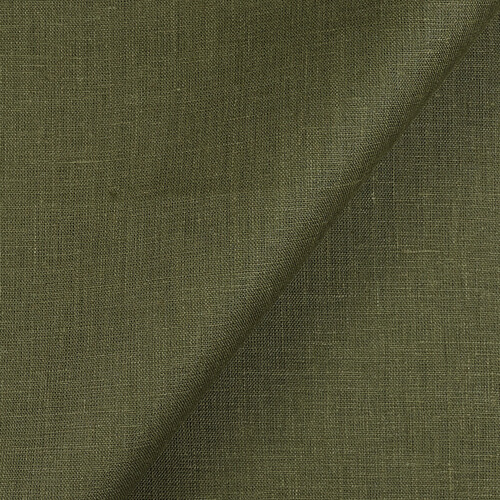 IL019 All-purpose 100% Linen Fabric Moss Softened