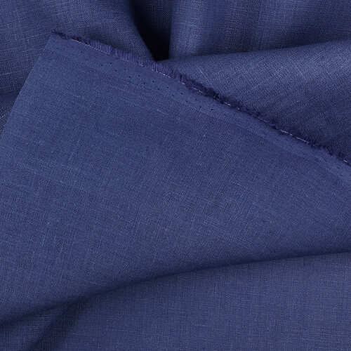 IL019 All-purpose Blue Whale 100% Linen Wholesale Fabric by the Bolt