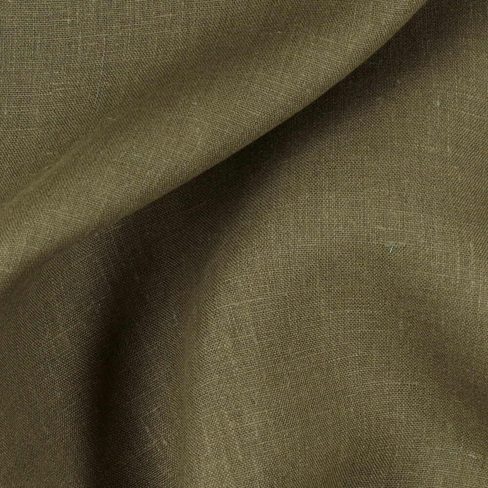 Fabric 4C22 Rustic 100% Linen Fabric Dried Herb Softened