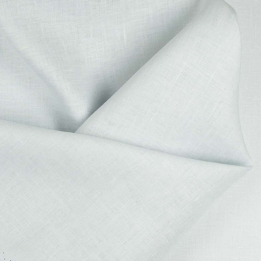1C64 Luxury 100% Linen Fabric Dove Softened