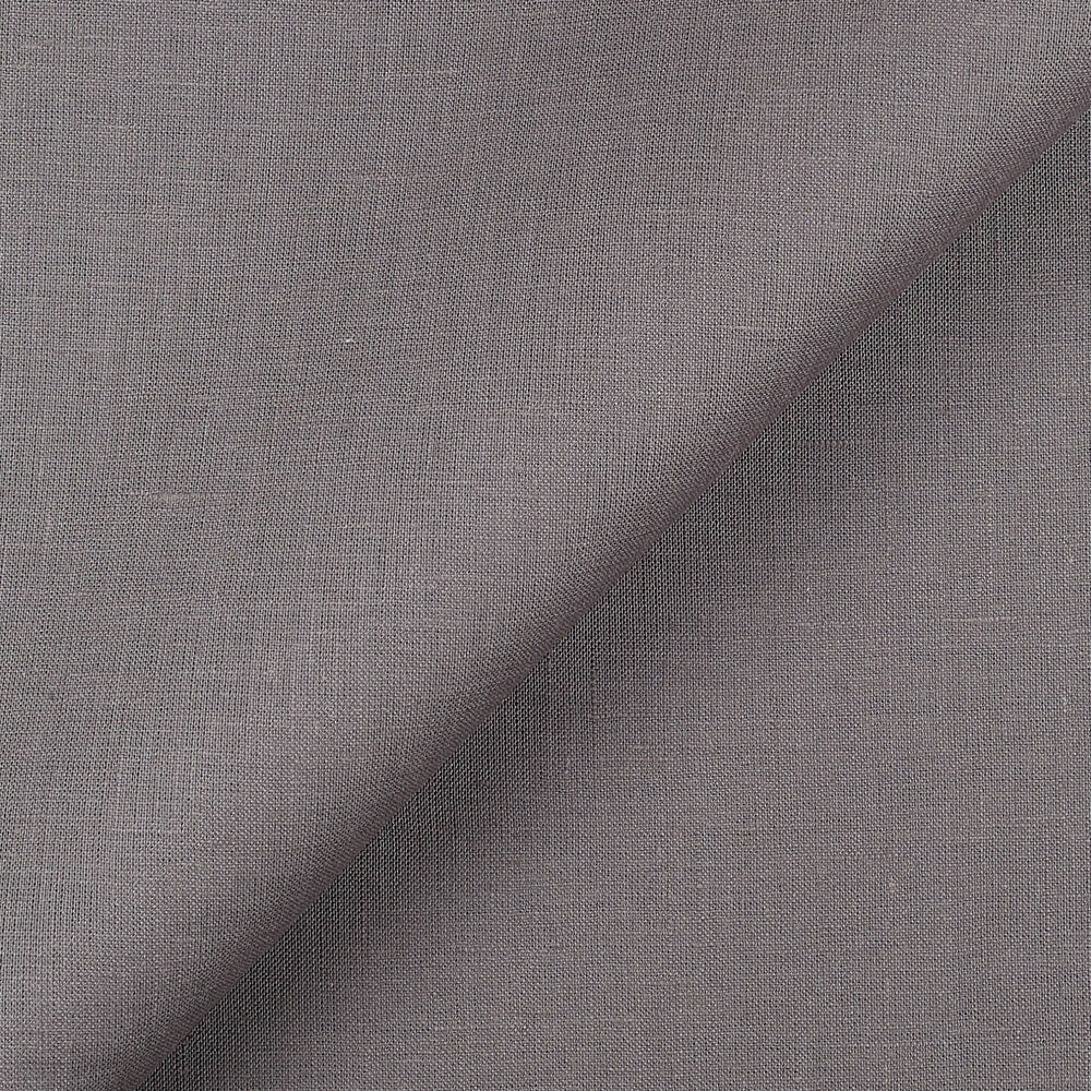 Fabric 1C64 Luxury 100% Linen Fabric Asphalt Softened