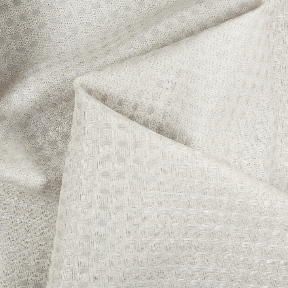 IS010 Waffle Gray Cashmere 54% Linen / 46% Cotton Fabric
