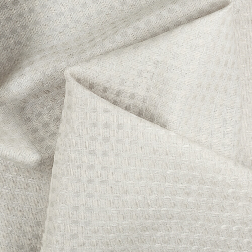 IS010 Waffle Gray Cashmere 54% Linen / 46% Cotton Wholesale Fabric by the Bolt