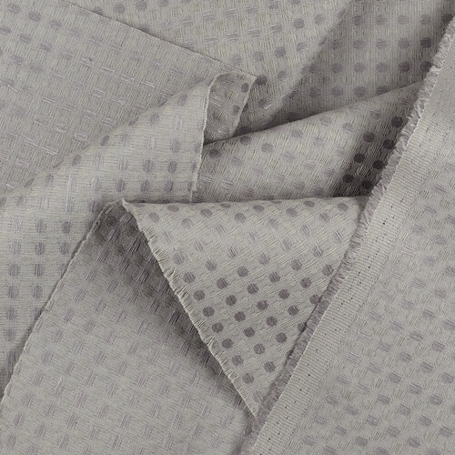 IS010 Waffle Frost Gray 54% Linen / 46% Cotton Wholesale Fabric by the Bolt