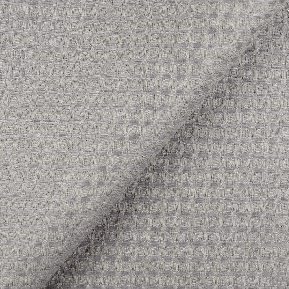 IS010 Waffle 54% Linen / 46% Cotton Fabric Frost Gray Softened