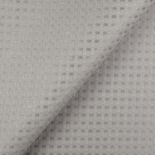 IS010 Waffle 54% Linen / 46% Cotton Fabric Frost Gray Softened