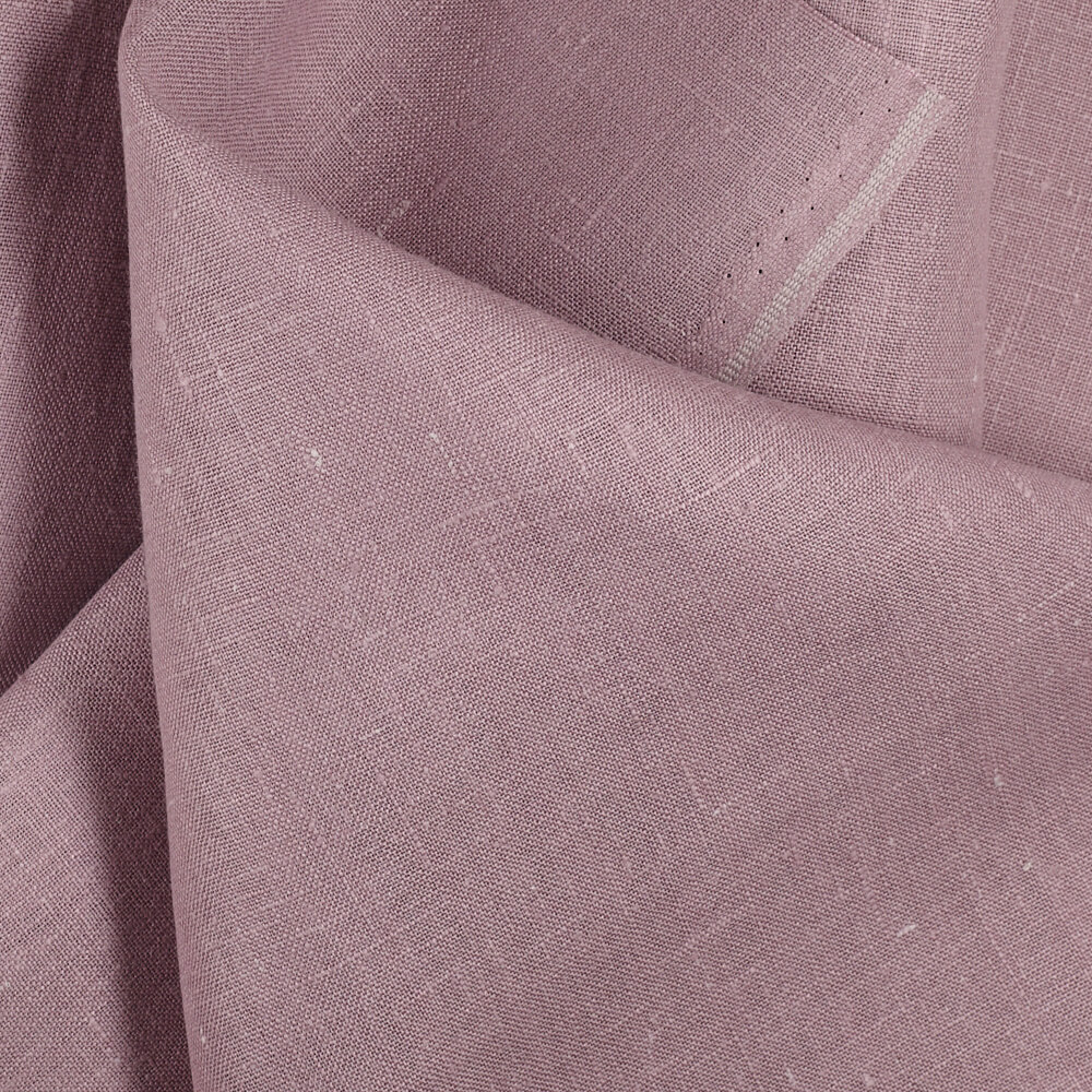 4C22 Rustic  Mauve 100% Linen Fabric