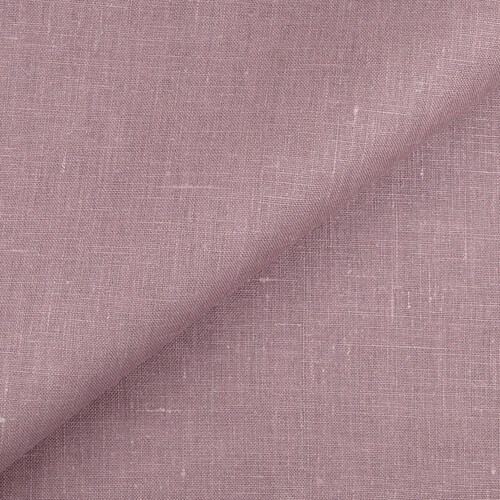 4C22 Rustic  100% Linen Fabric Mauve Softened