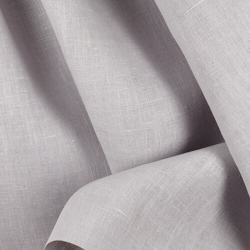 4C22 Rustic  100% Linen Fabric Gray Violet Softened