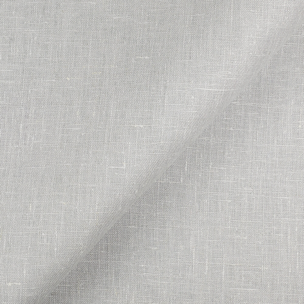 4C22 Rustic  100% Linen Fabric Mirage Gray Softened
