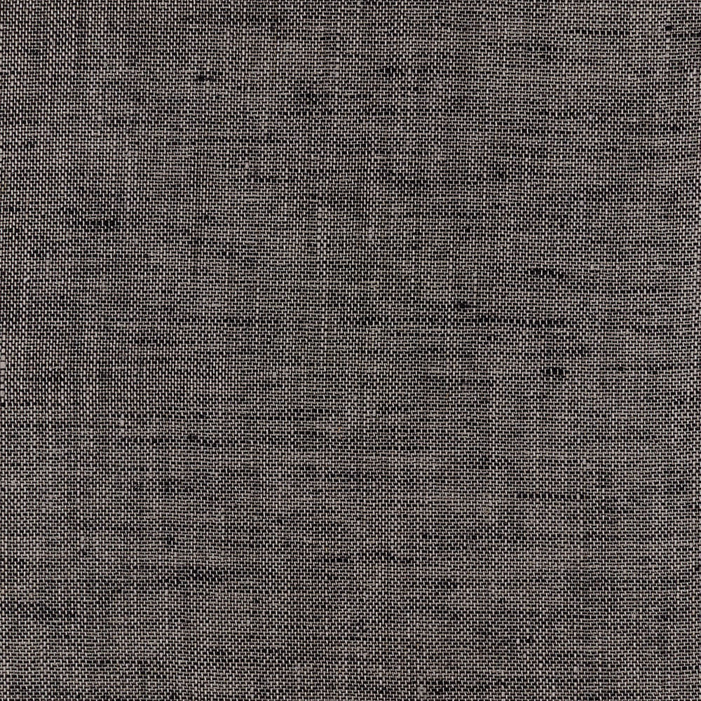 IL028 Double Sided - 874 Black-natural 100% Linen Fabric