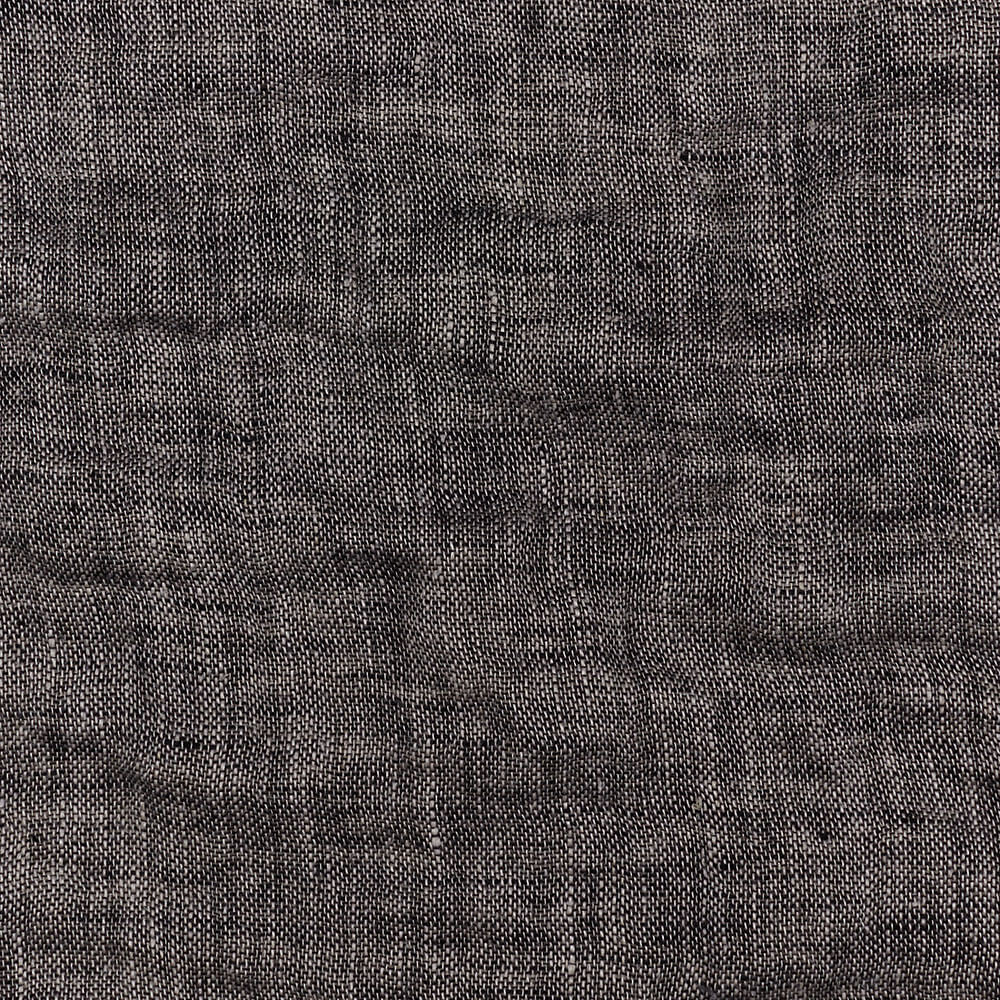 IL028 Double Sided 100% Linen Fabric  - 874 Black-natural Softened