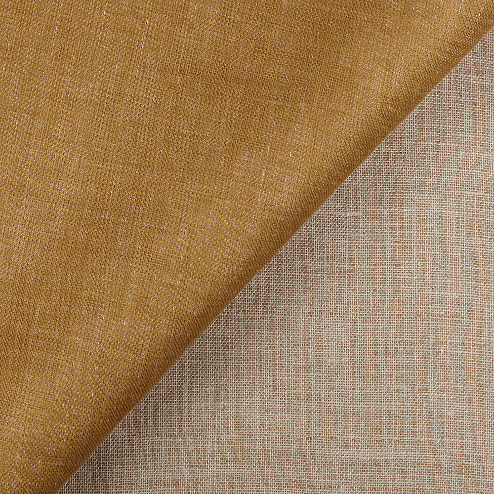 IL028 Double Sided 100% Linen Fabric  - 872 Golden Wheat-nat Softened