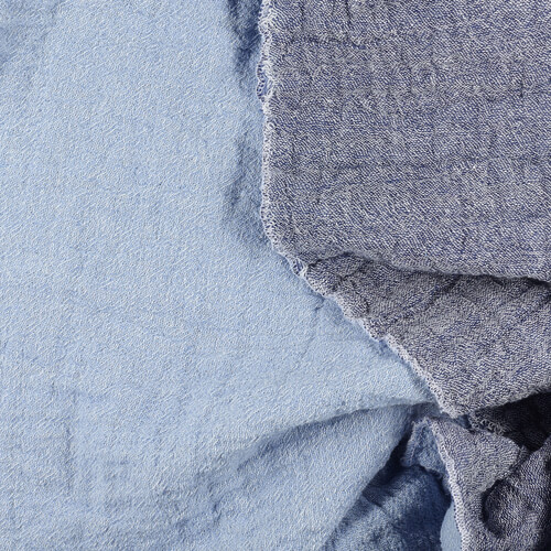 IS046 73% Linen / 27% Cotton Fabric Gouache / Cobalt - Louis