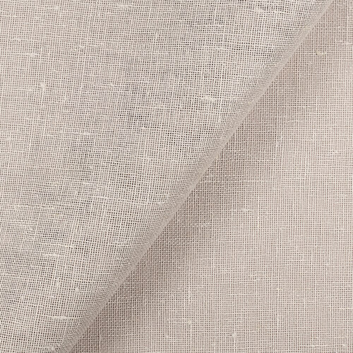 IL041 Open Weave 100% Linen Fabric Oatmeal Fs Premier Finish