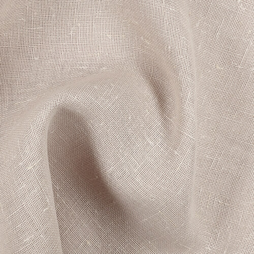 IL041 Open Weave 100% Linen Fabric Oatmeal Fs Premier Finish