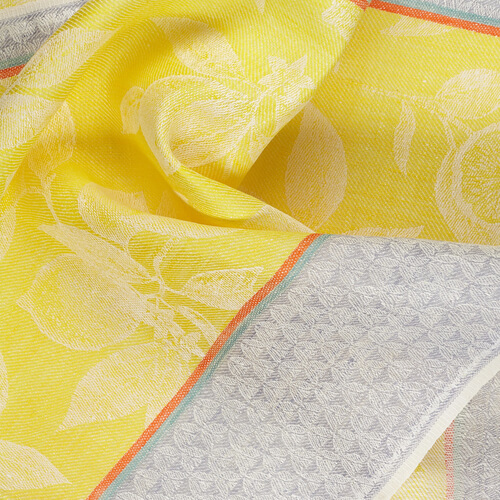 IL085 Narrow Width Mlt-11 - Lemons 100% Linen Wholesale Fabric by the Bolt