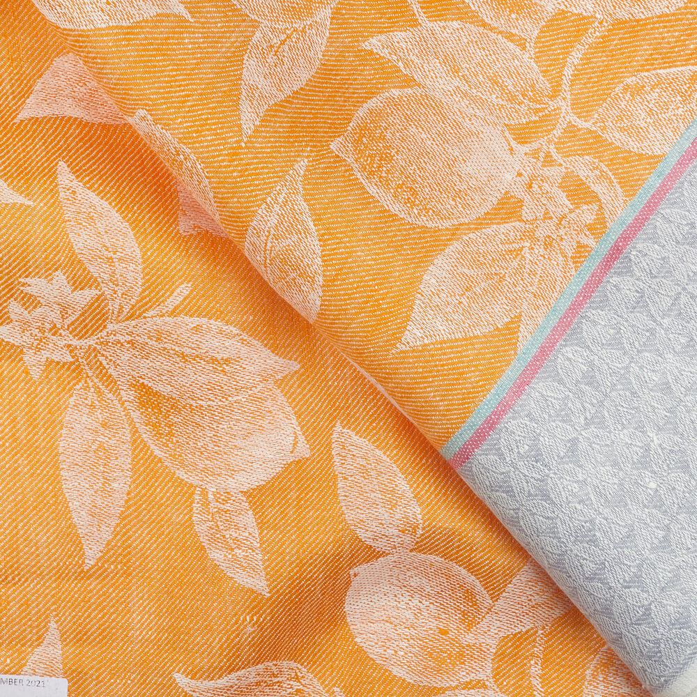 IL085 Narrow Width Mlt-13 - Lemons 100% Linen Fabric