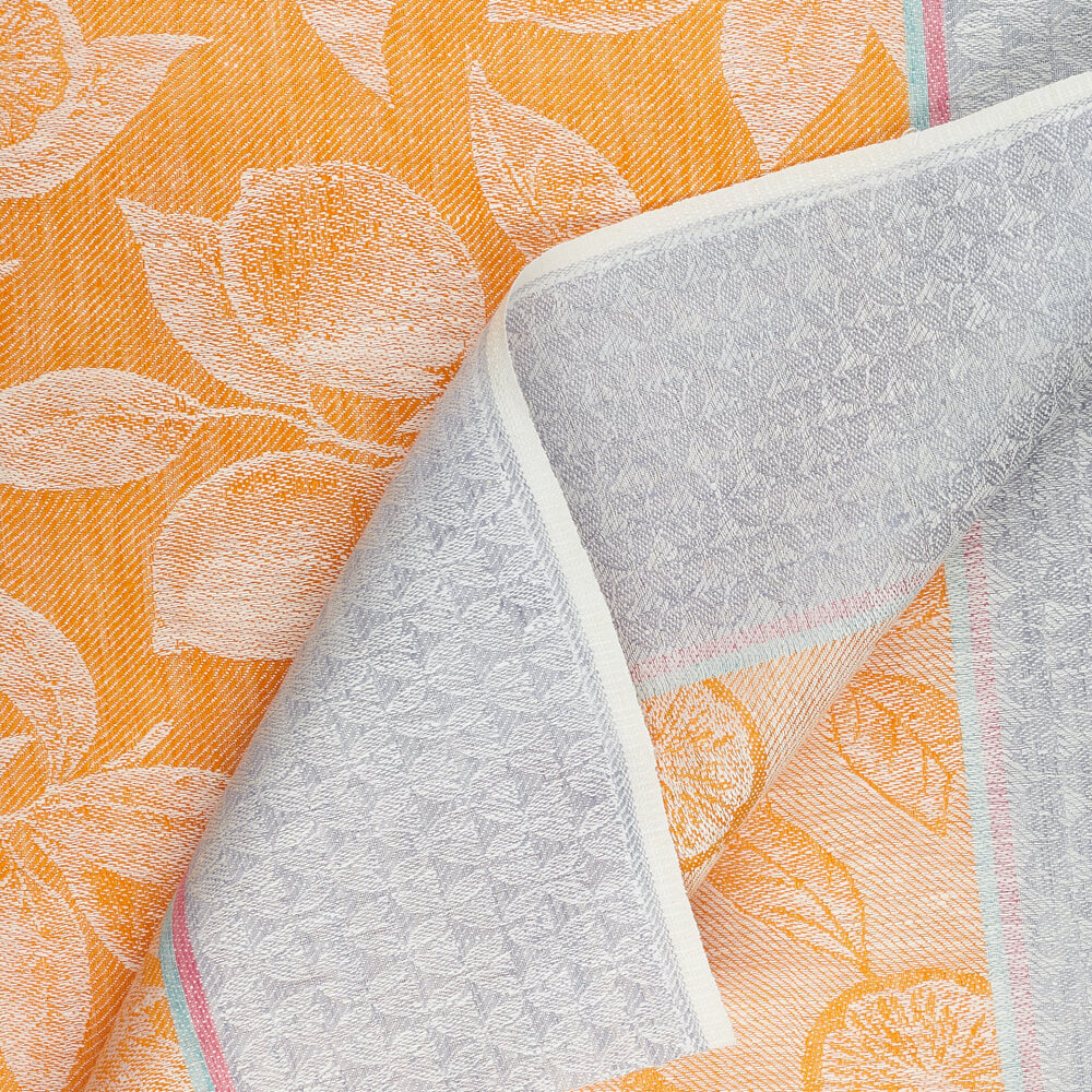 IL085 Narrow Width 100% Linen Fabric Mlt-13 - Lemons