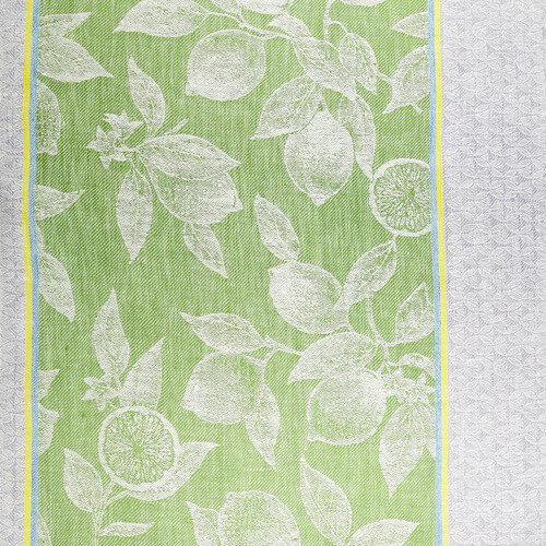 IL085 Narrow Width 100% Linen Fabric Mlt-12 - Lemons