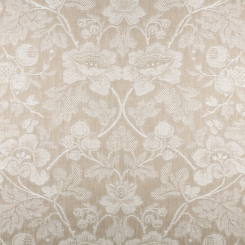 IL098 Jacquard Natural / White - Loire 100% Linen Wholesale Fabric by the Bolt