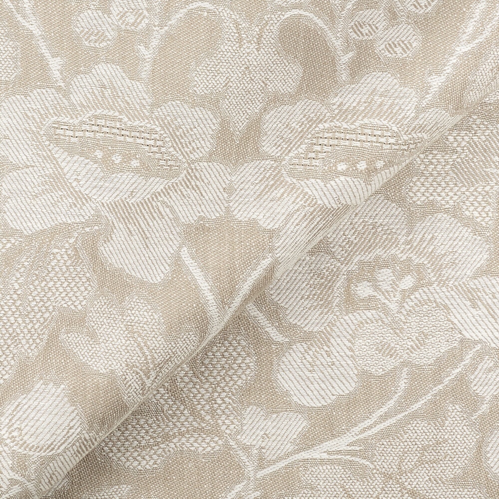 Fabric IL098 100% Linen Fabric Natural / White - Loire Fs Signature Finish