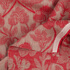 IL098 Jacquard Natural / Crimson - Loire 100% Linen Discount Fabric