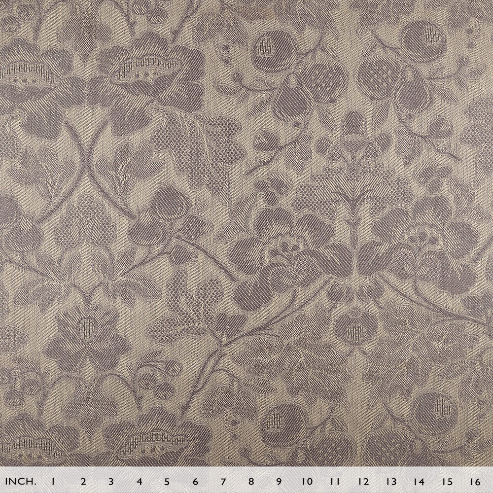 IL098 Jacquard 100% Linen Fabric Natural / Graphite - Loire Fs Signature Finish